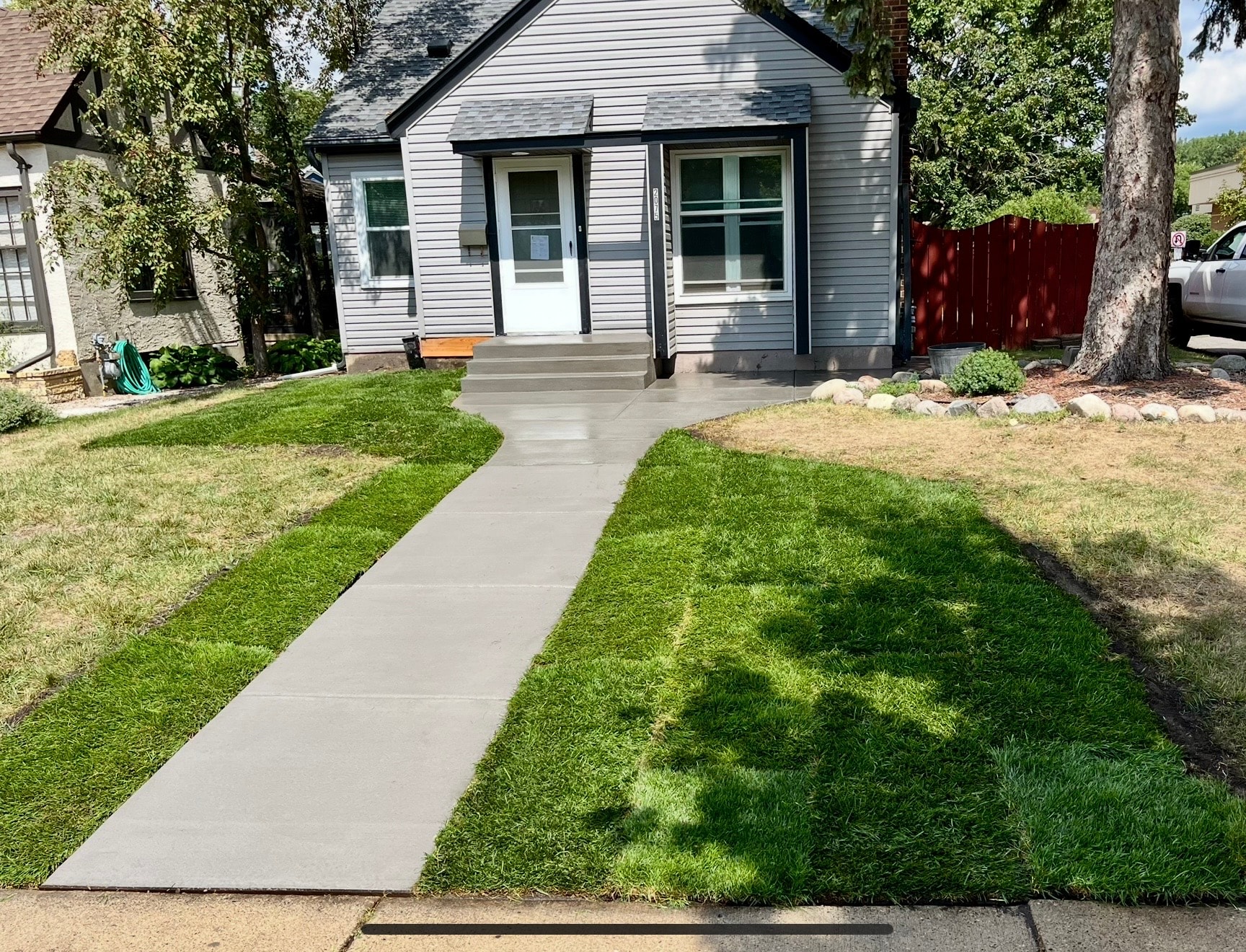 Landscaping project by Gallagher Outdoor Services